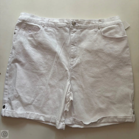 Shorts By Gloria Vanderbilt In White, Size: 16