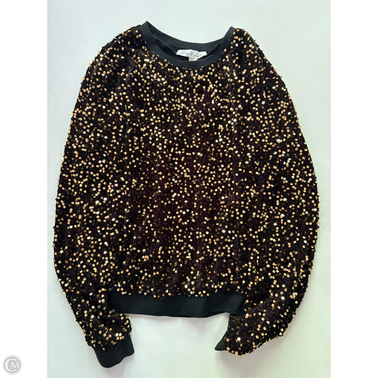 Sweatshirt Crewneck By Vine & Love In Black, Size: L