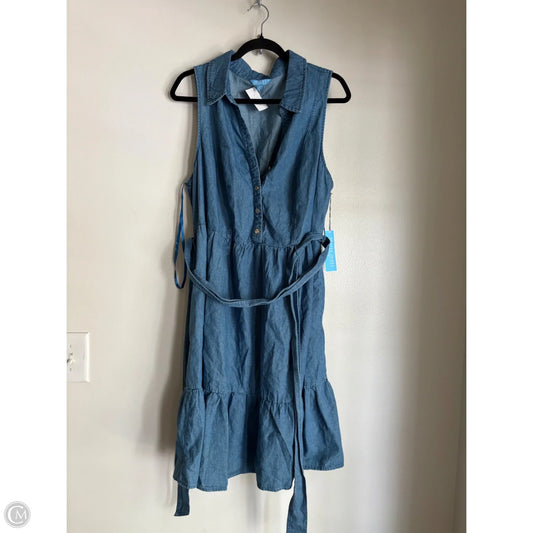 Dress Casual Midi By Draper James In Blue, Size: 1x