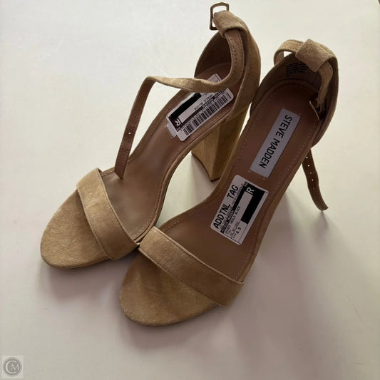 Shoes Heels Block By Steve Madden In Tan, Size: 8.5