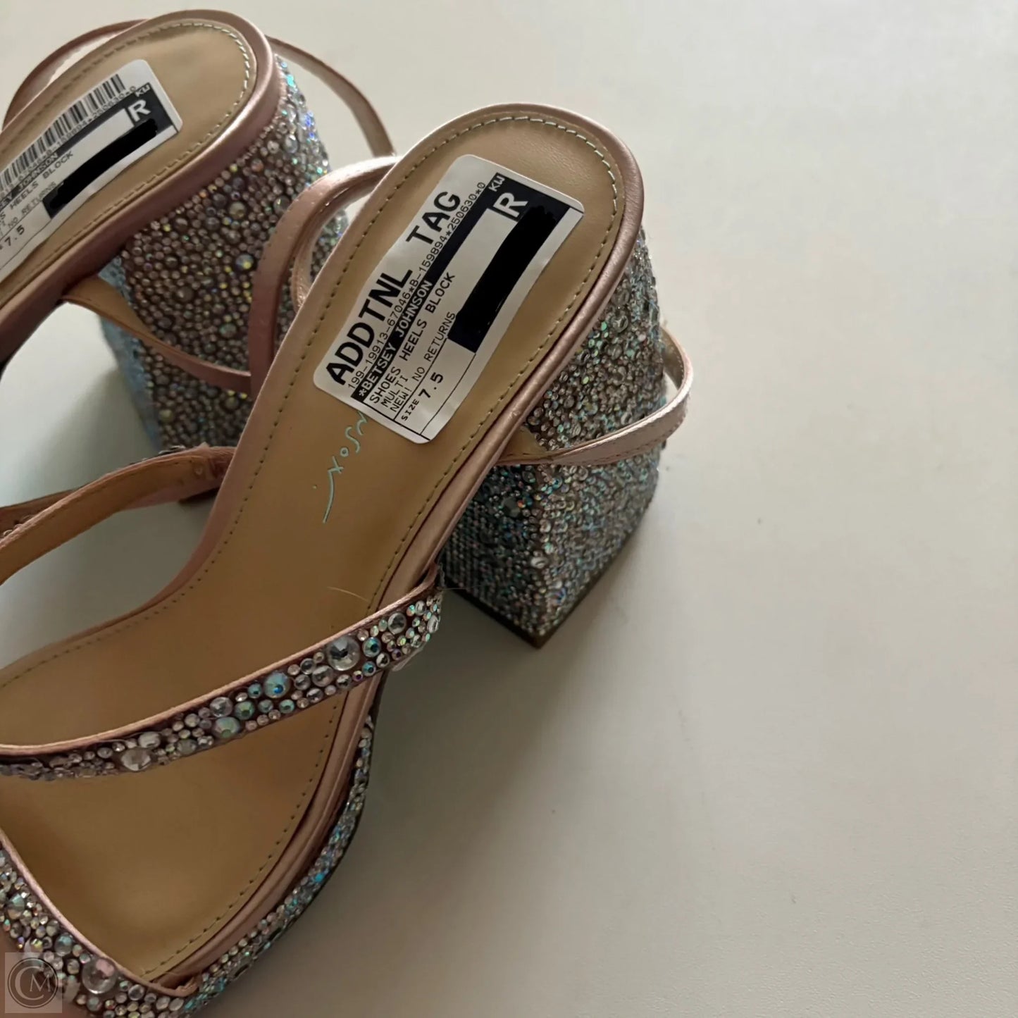 Shoes Heels Block By Betsey Johnson In Multi-colored, Size: 7.5