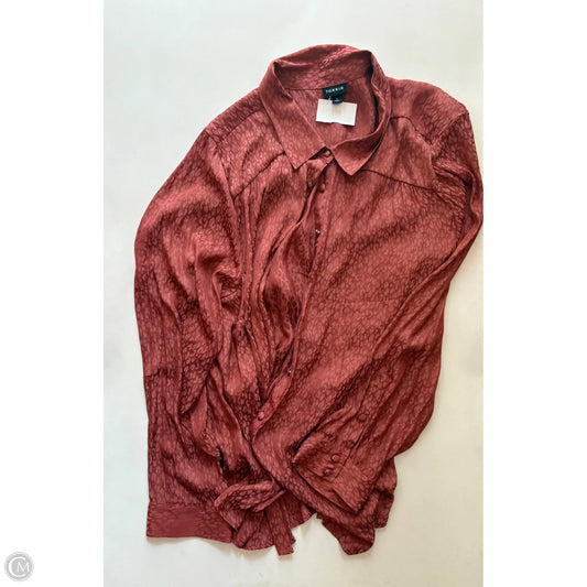 Blouse Long Sleeve By Torrid In Animal Print, Size: 3x