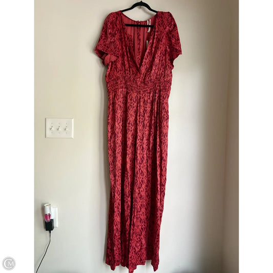 Jumpsuit By Anthropologie In Orange, Size: Xl
