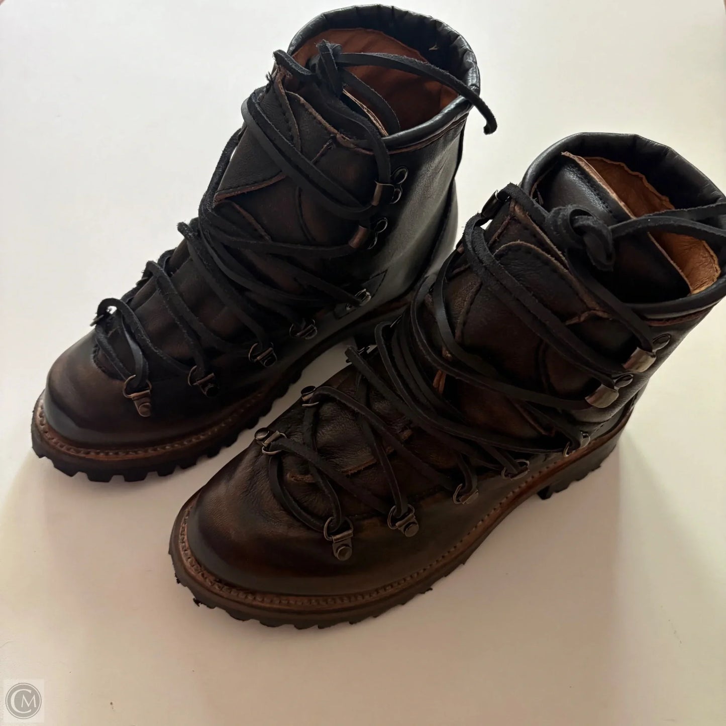 Boots Ankle Flats By Freebird In Brown, Size: 7