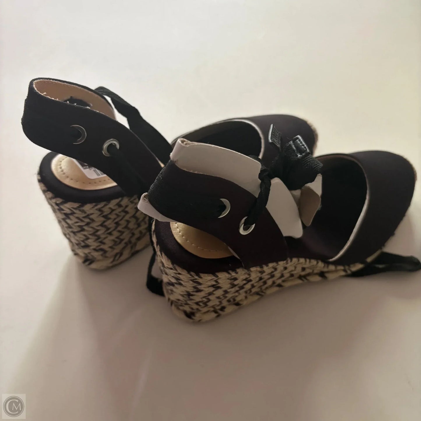 Shoes Heels Wedge By Nine West In Black, Size: 10