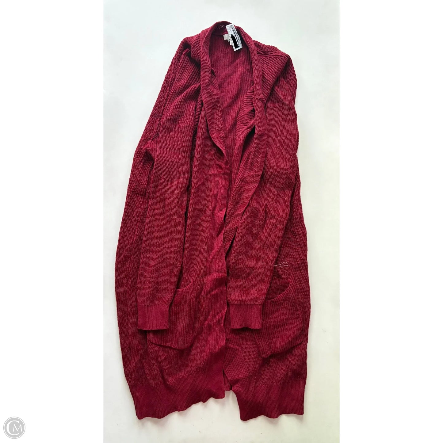 Sweater Cardigan By Bp In Red, Size: 1x
