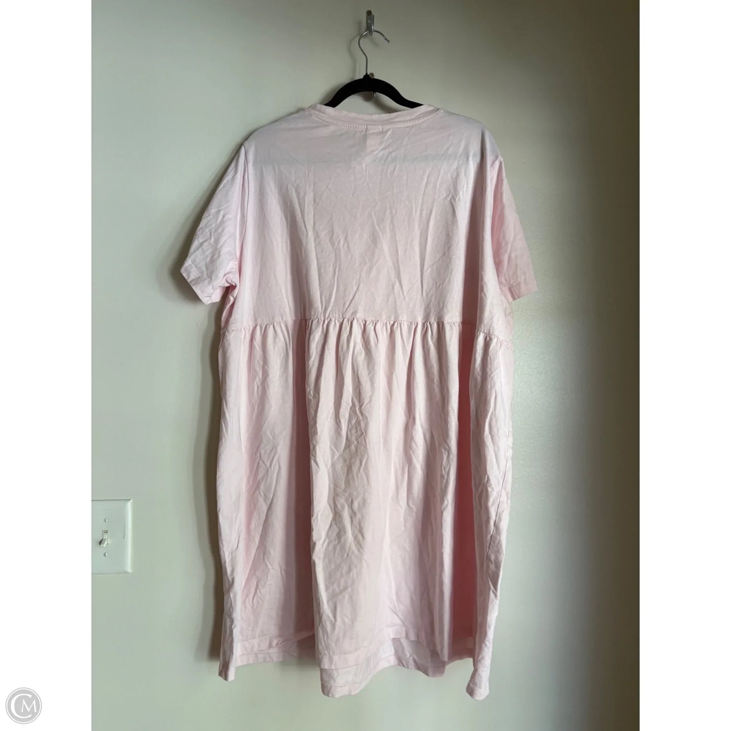 Dress Casual Midi By H&m In Pink, Size: 3x