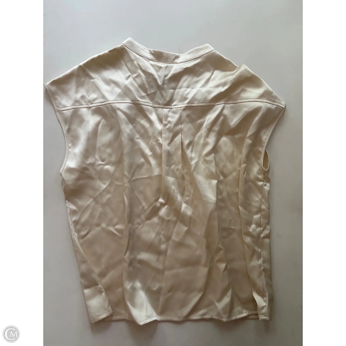 Blouse Sleeveless By Nicole By Nicole Miller In Cream, Size: Xl