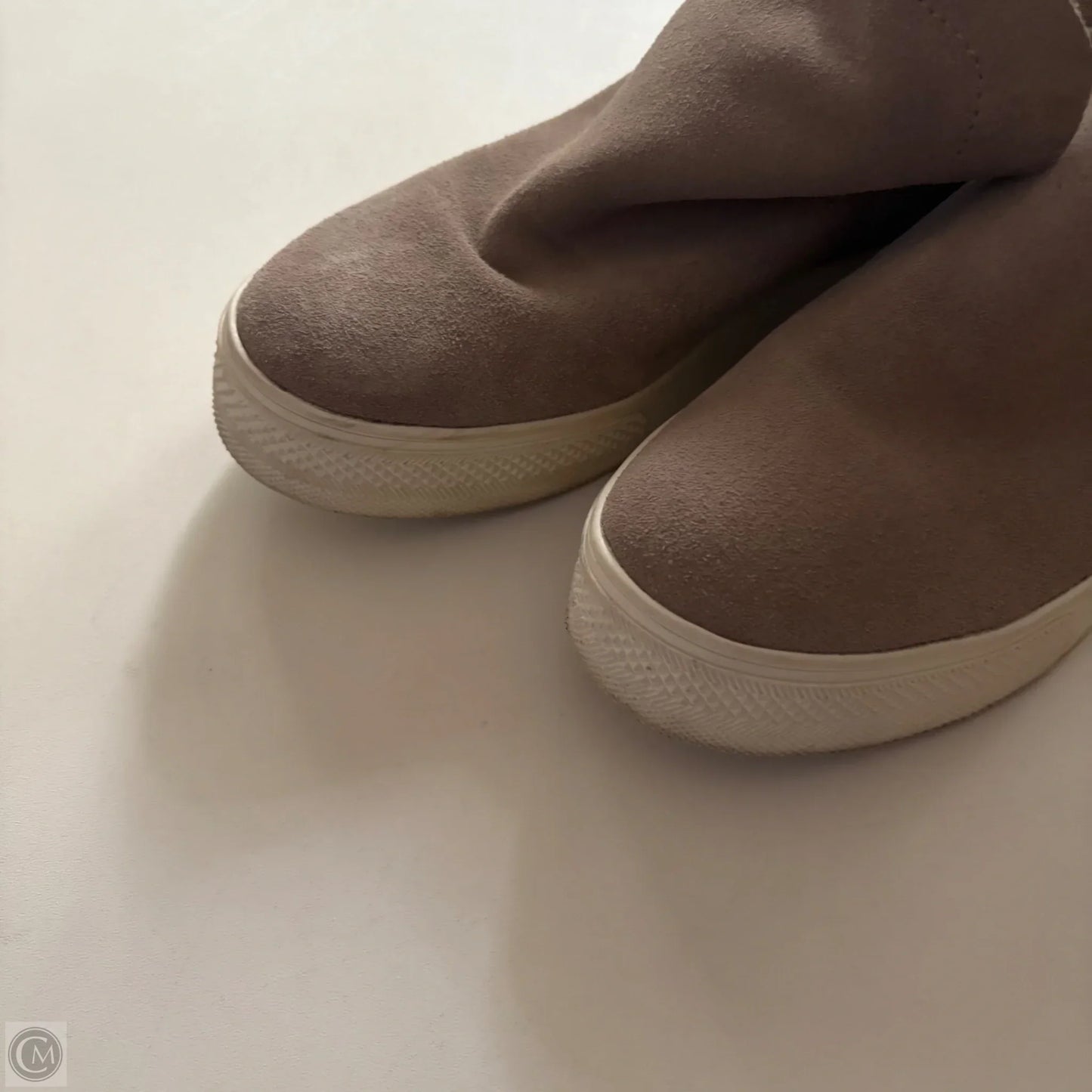 Boots Ankle Flats By Steve Madden In Taupe, Size: 5