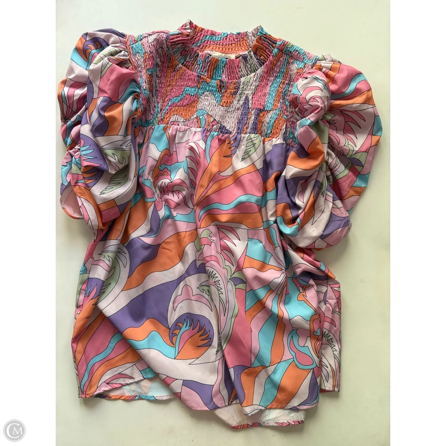 Top Short Sleeve By Jodifl In Multi-colored, Size: M