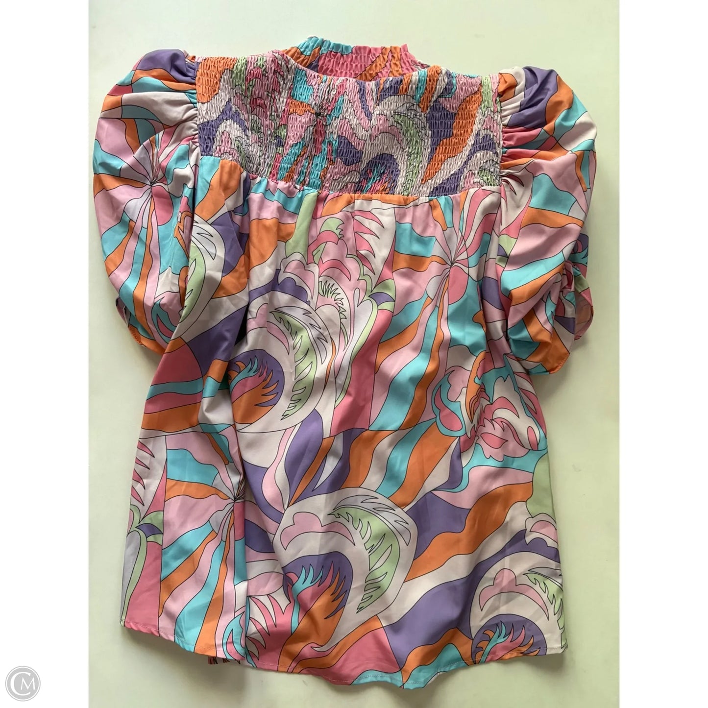 Top Short Sleeve By Jodifl In Multi-colored, Size: M