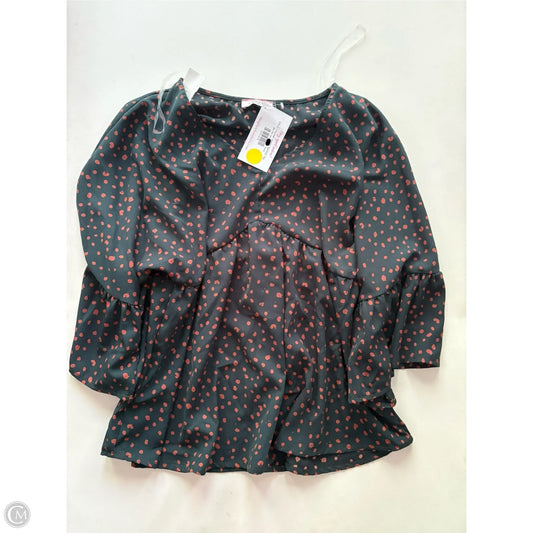 Blouse Long Sleeve By Andree By Unit In Green, Size: S