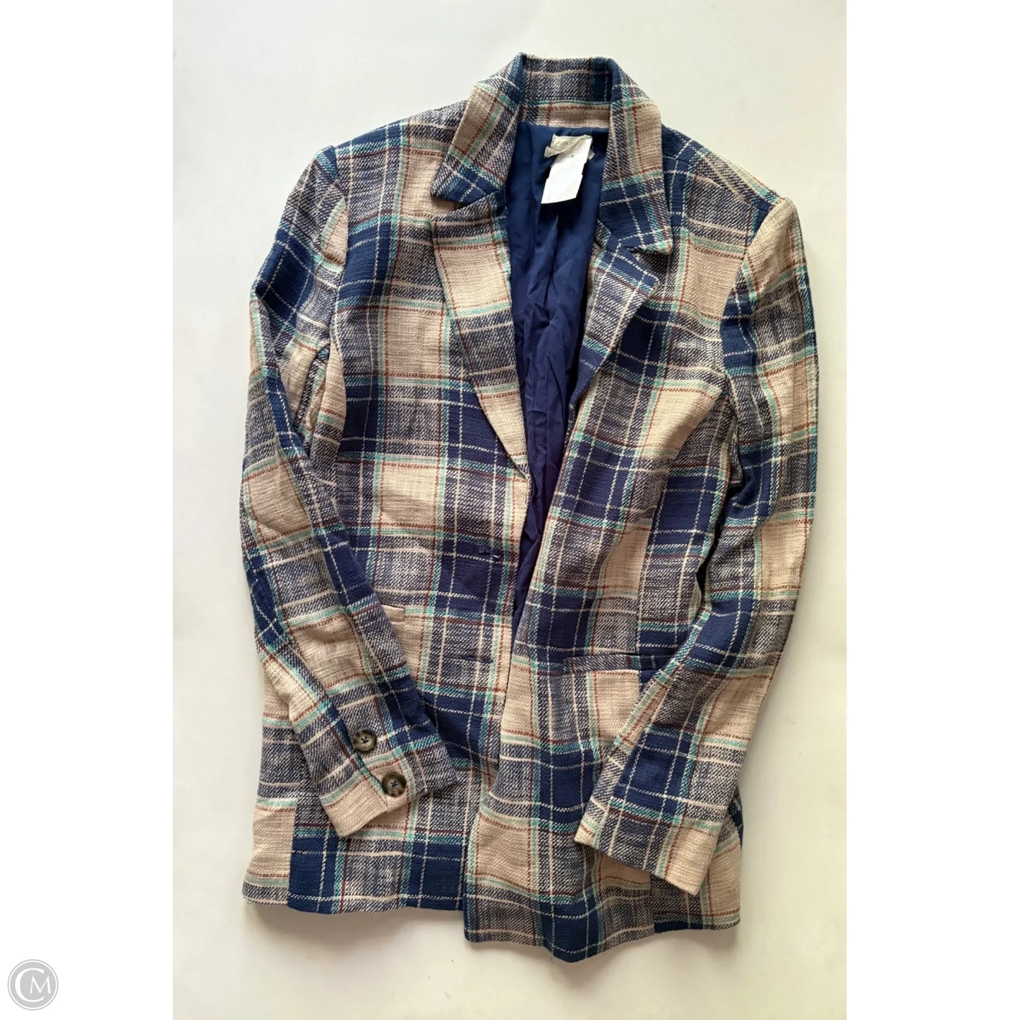 Blazer By Urban Outfitters In Plaid Pattern, Size: S