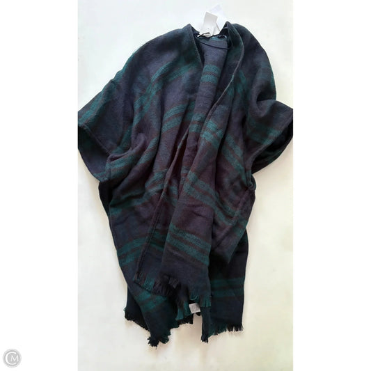 Poncho By Loft In Plaid Pattern, Size: Xl