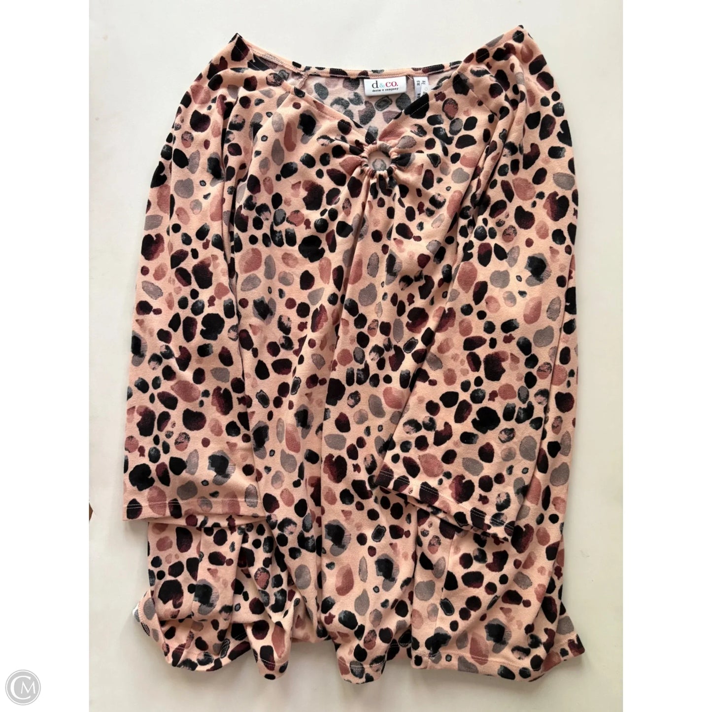 Sweater By Denim And Co Qvc In Animal Print, Size: 3x