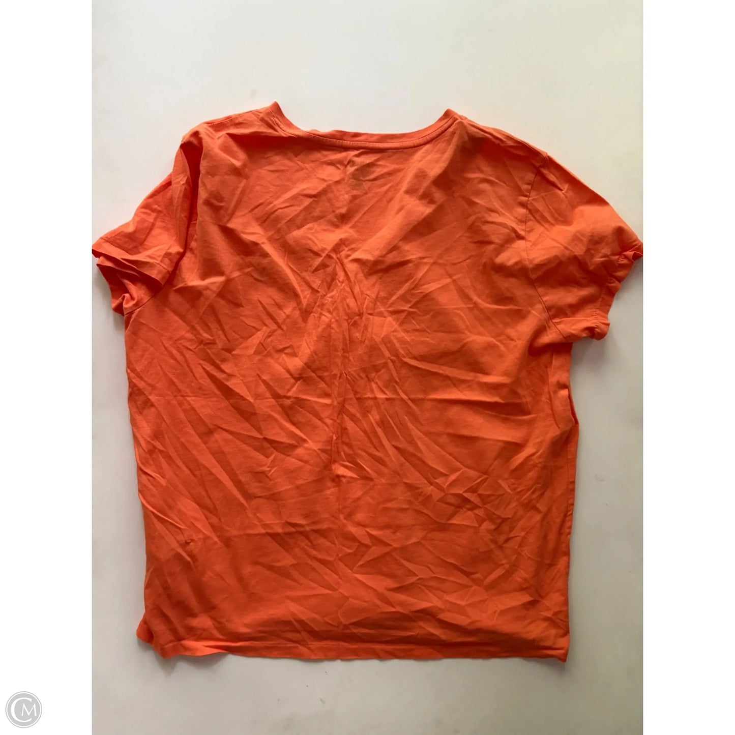 Top Short Sleeve By Polo Ralph Lauren In Orange, Size: Xl