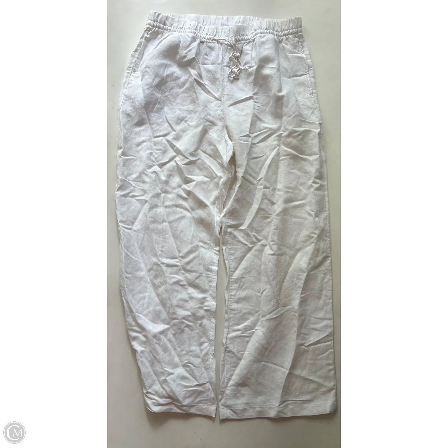 Pants Linen By H&m In White, Size: L