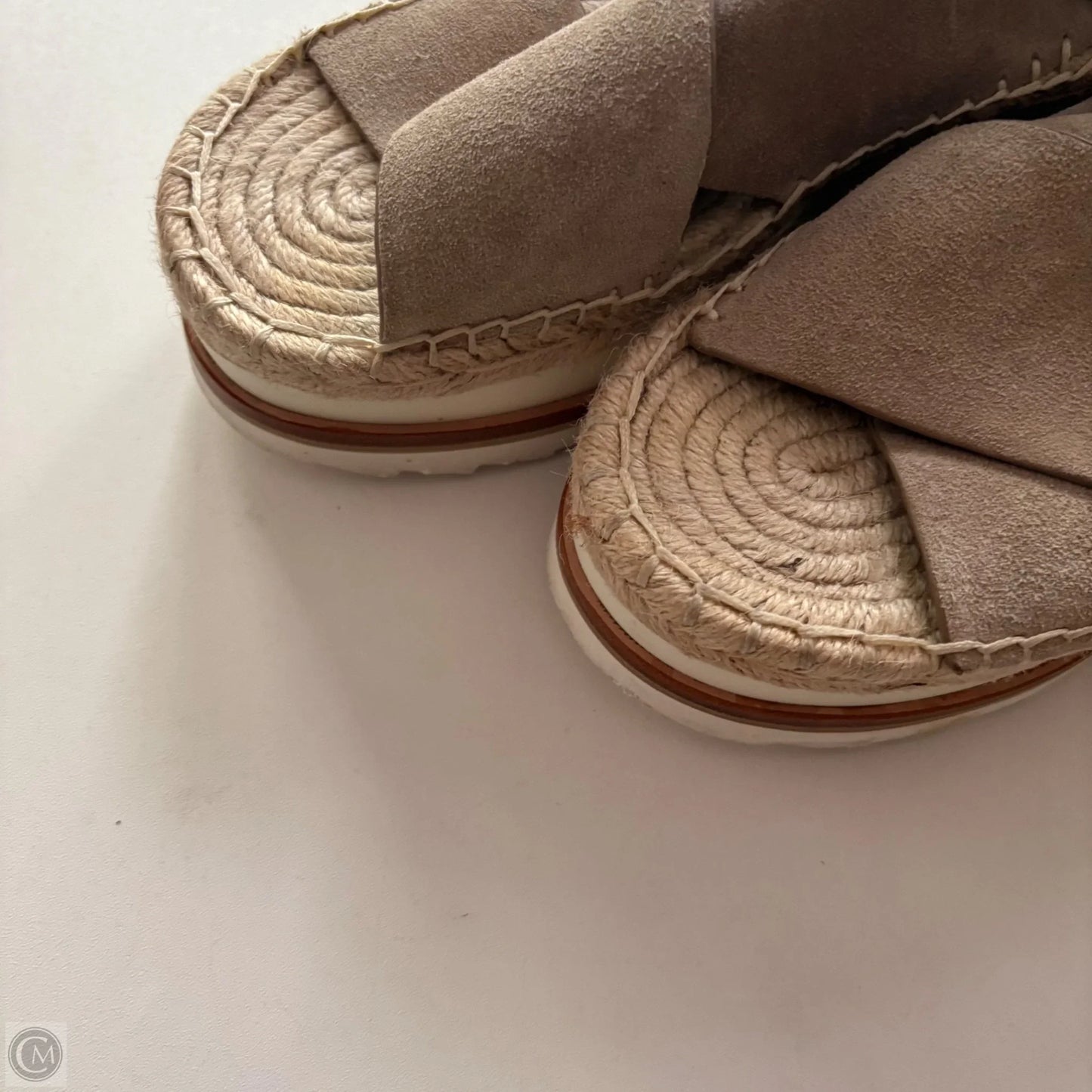 Sandals Heels Block By Marc Fisher In Tan, Size: 7.5