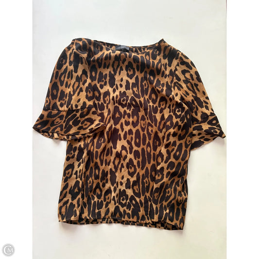 Blouse Short Sleeve By Limited In Animal Print, Size: M