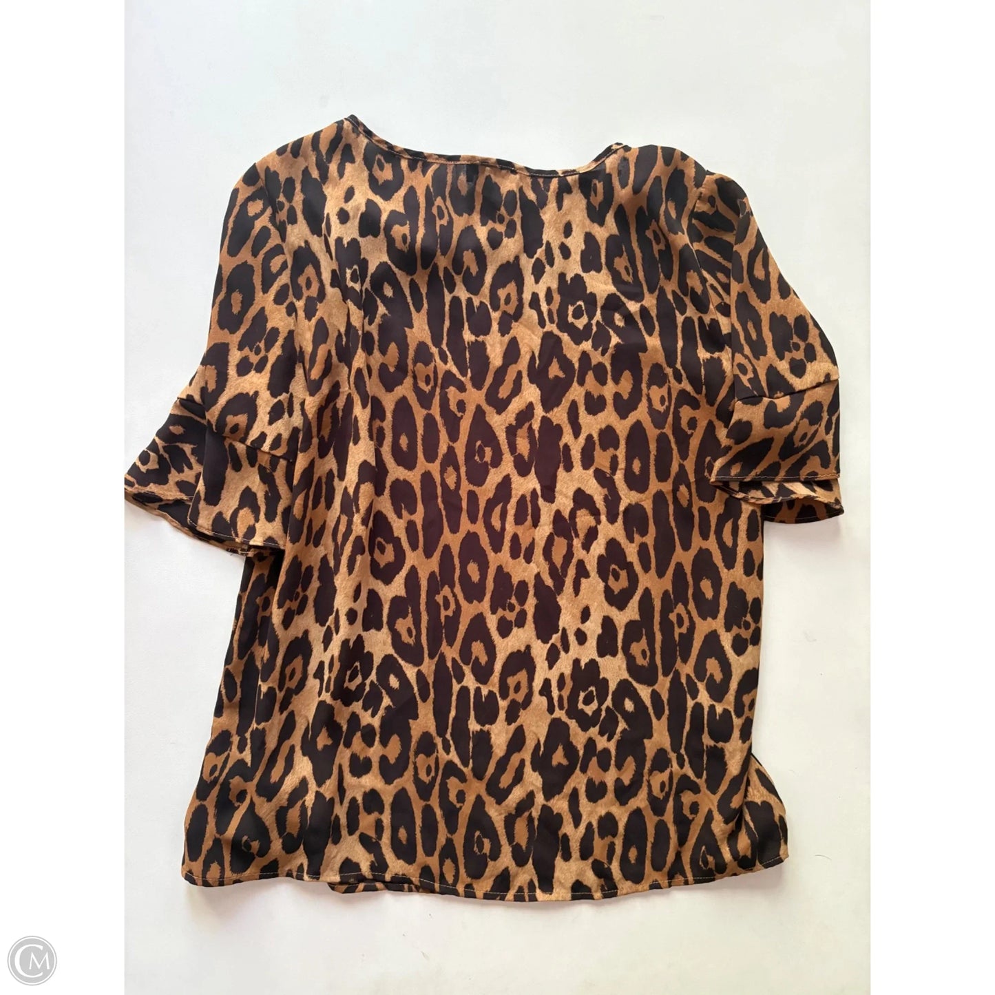 Blouse Short Sleeve By Limited In Animal Print, Size: M