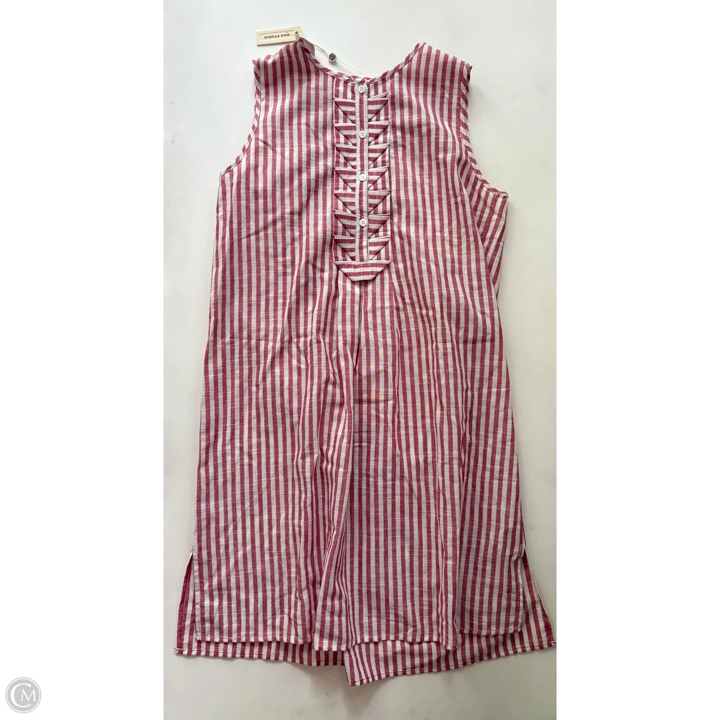 Dress Casual Midi By Max Studio In Striped Pattern, Size: M