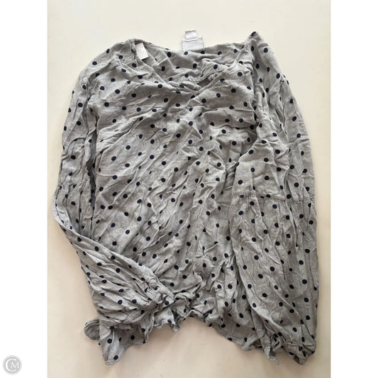 Top Long Sleeve By Liz Claiborne In Polkadot Pattern, Size: 3x