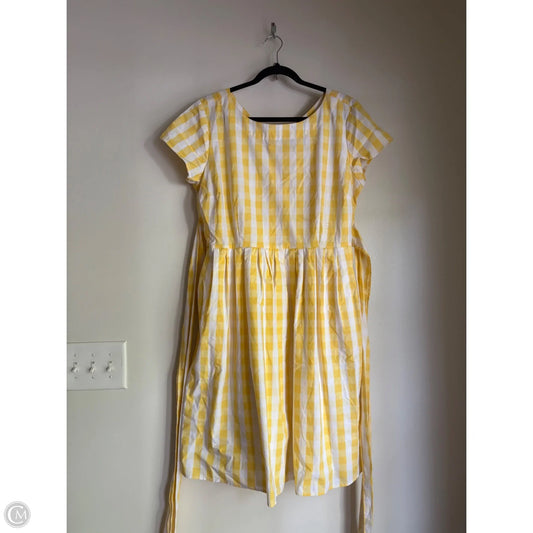 Dress Work By New York And Co In Yellow, Size: L