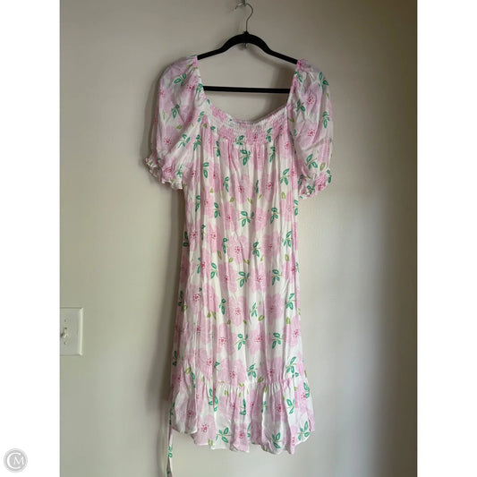 Dress Casual Midi By Draper James In Floral Print, Size: L