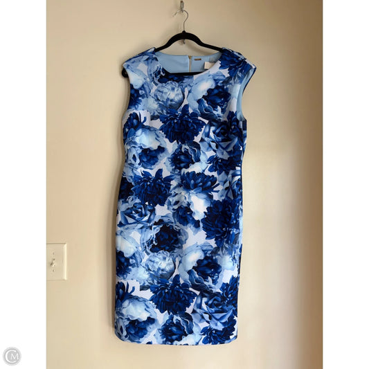 Dress Work By Tahari In Blue, Size: L