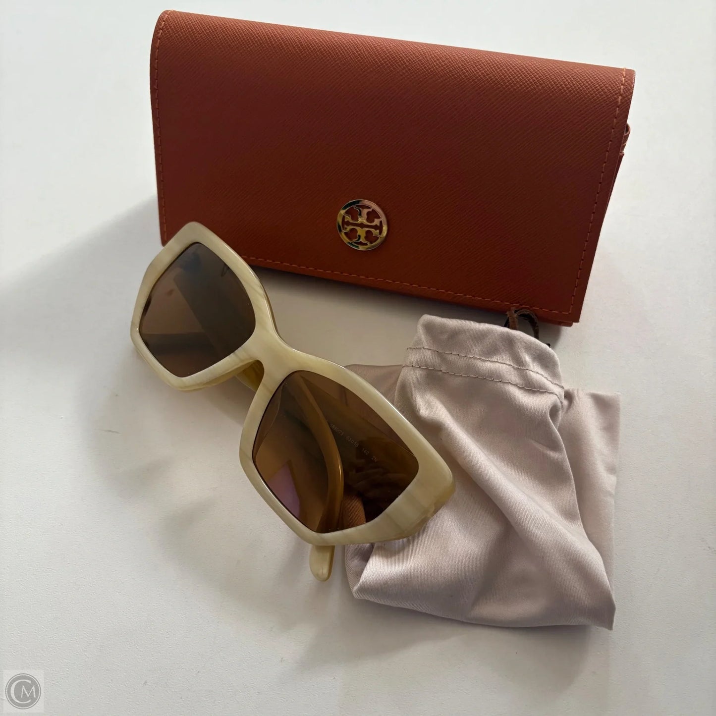 Sunglass Case Designer By Tory Burch, Size: Large