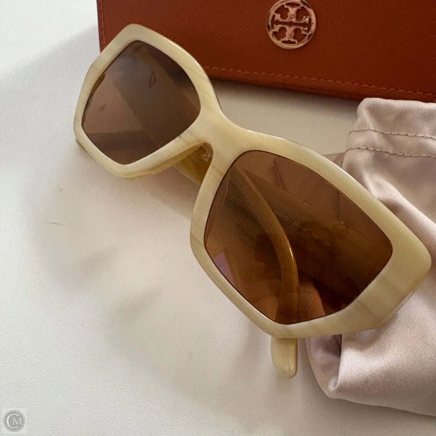 Sunglass Case Designer By Tory Burch, Size: Large