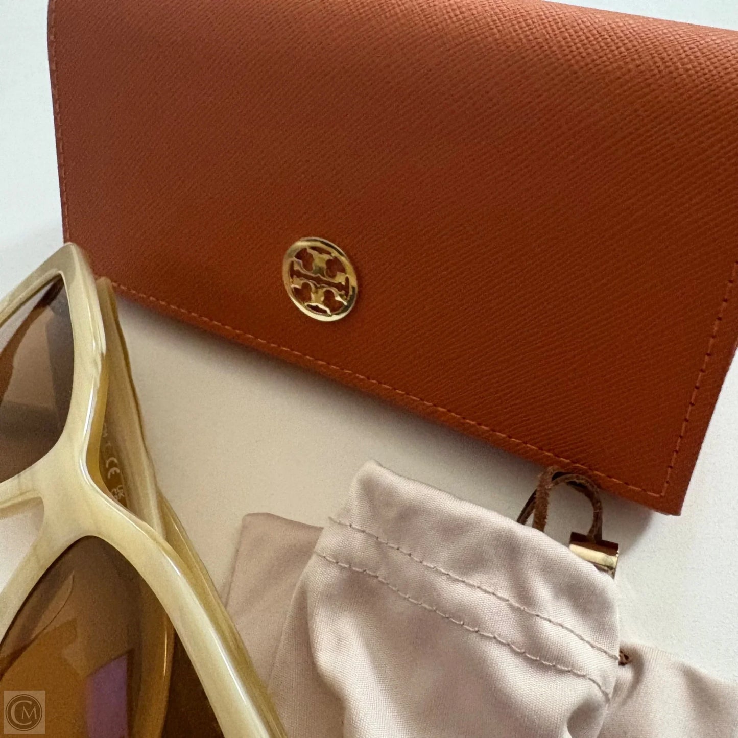 Sunglass Case Designer By Tory Burch, Size: Large