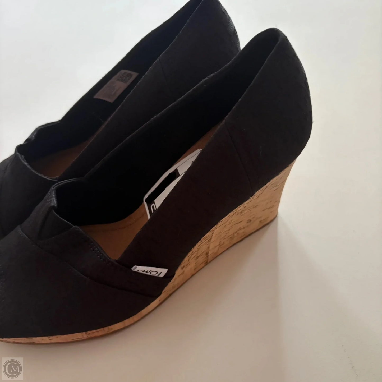 Shoes Heels Wedge By Toms In Black, Size: 9