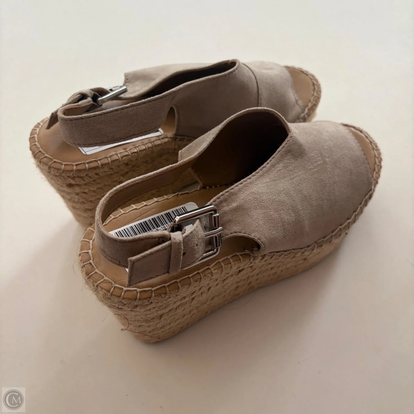 Sandals Heels Wedge By Franco Sarto In Tan, Size: 6