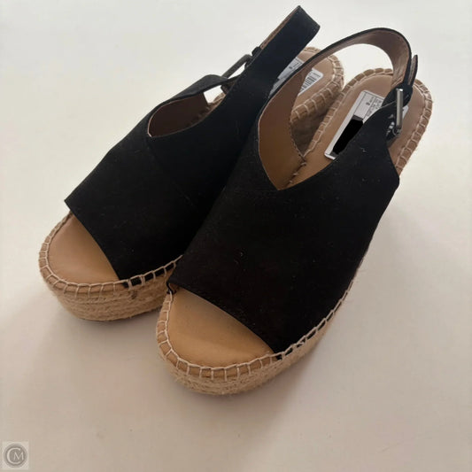 Sandals Heels Wedge By Franco Sarto In Black, Size: 6
