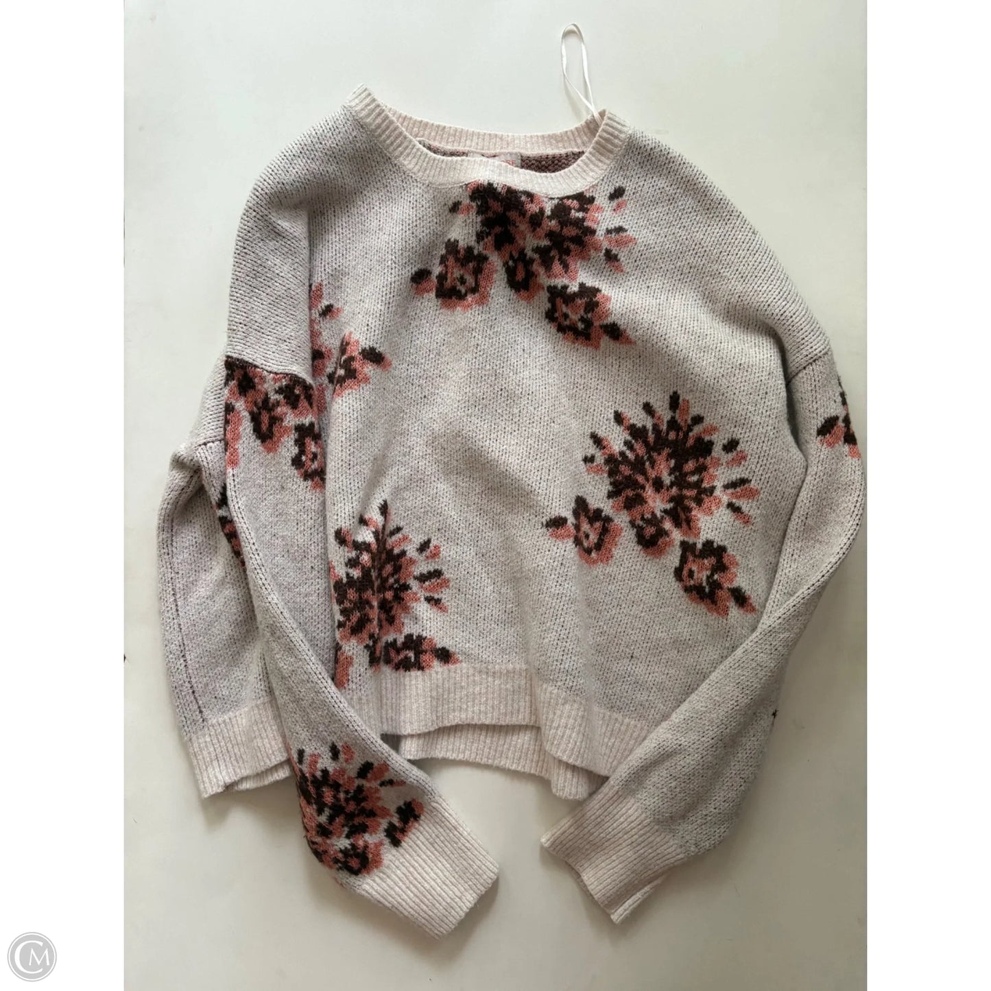 Sweater By Knox Rose In Floral Print, Size: Xl