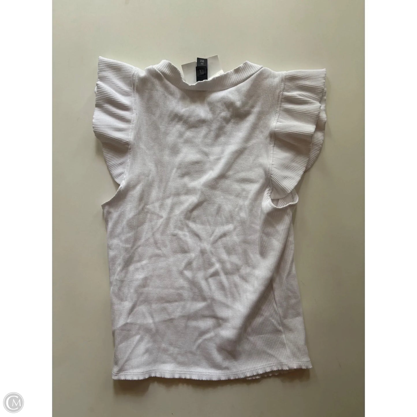 Top Sleeveless By Alya In White, Size: M