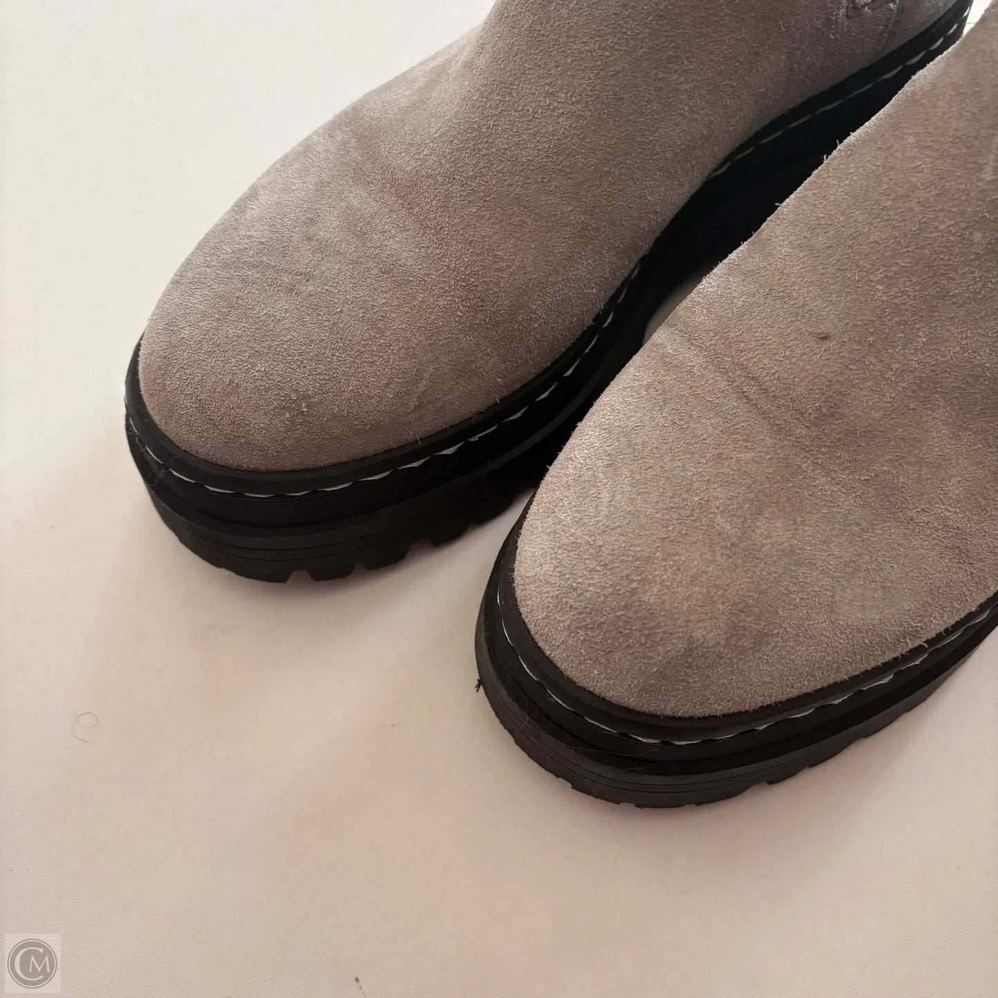 Boots Ankle Heels By Marc Fisher In Grey, Size: 9