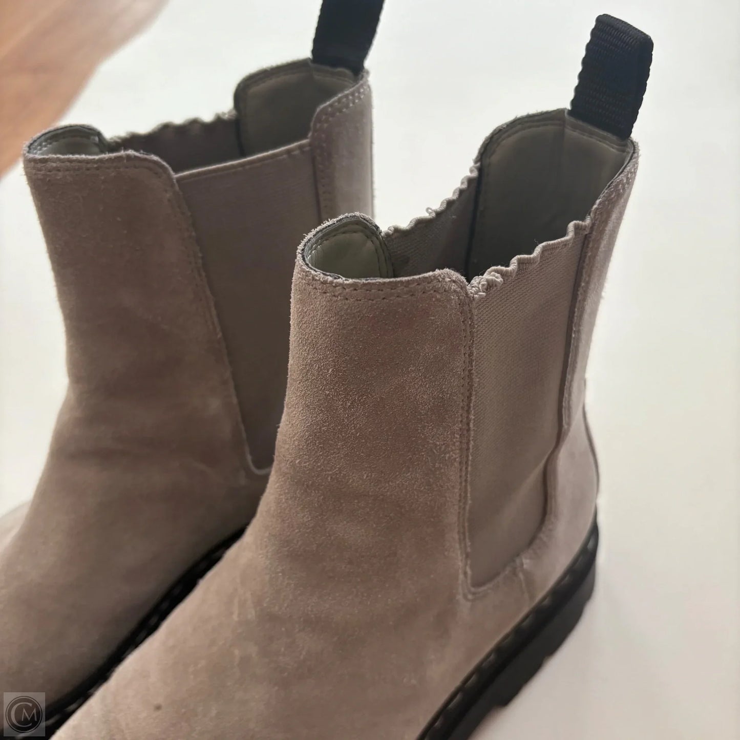 Boots Ankle Heels By Marc Fisher In Grey, Size: 9