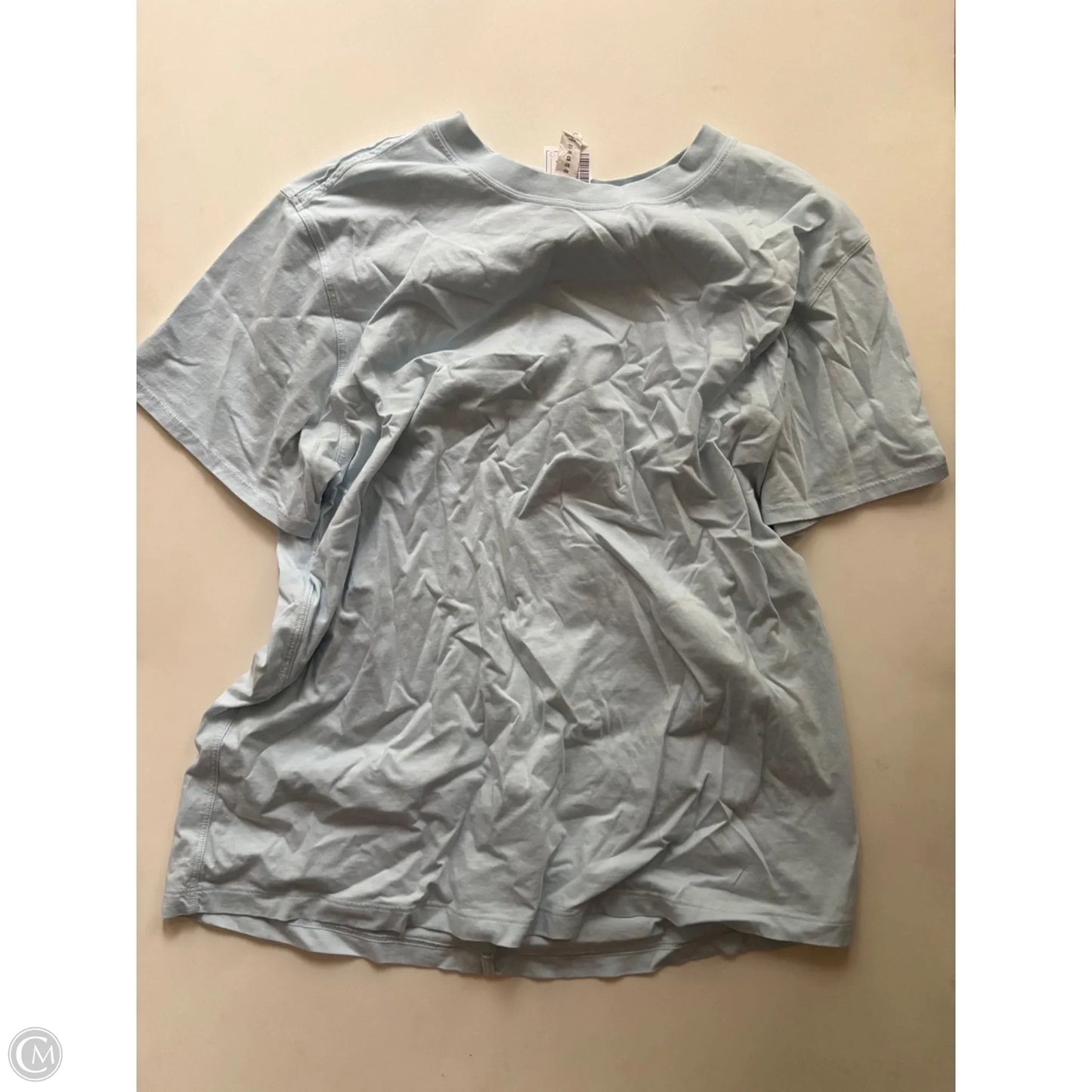 Top Short Sleeve By Lululemon In Blue, Size: S