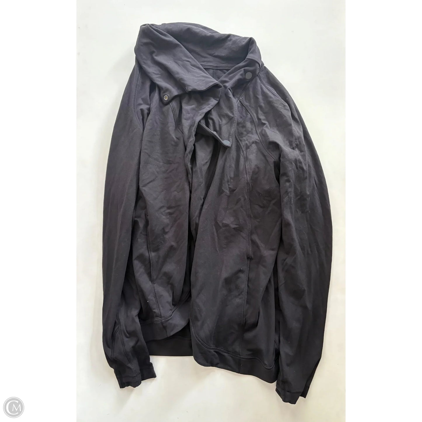 Athletic Jacket By Lululemon In Black, Size: M