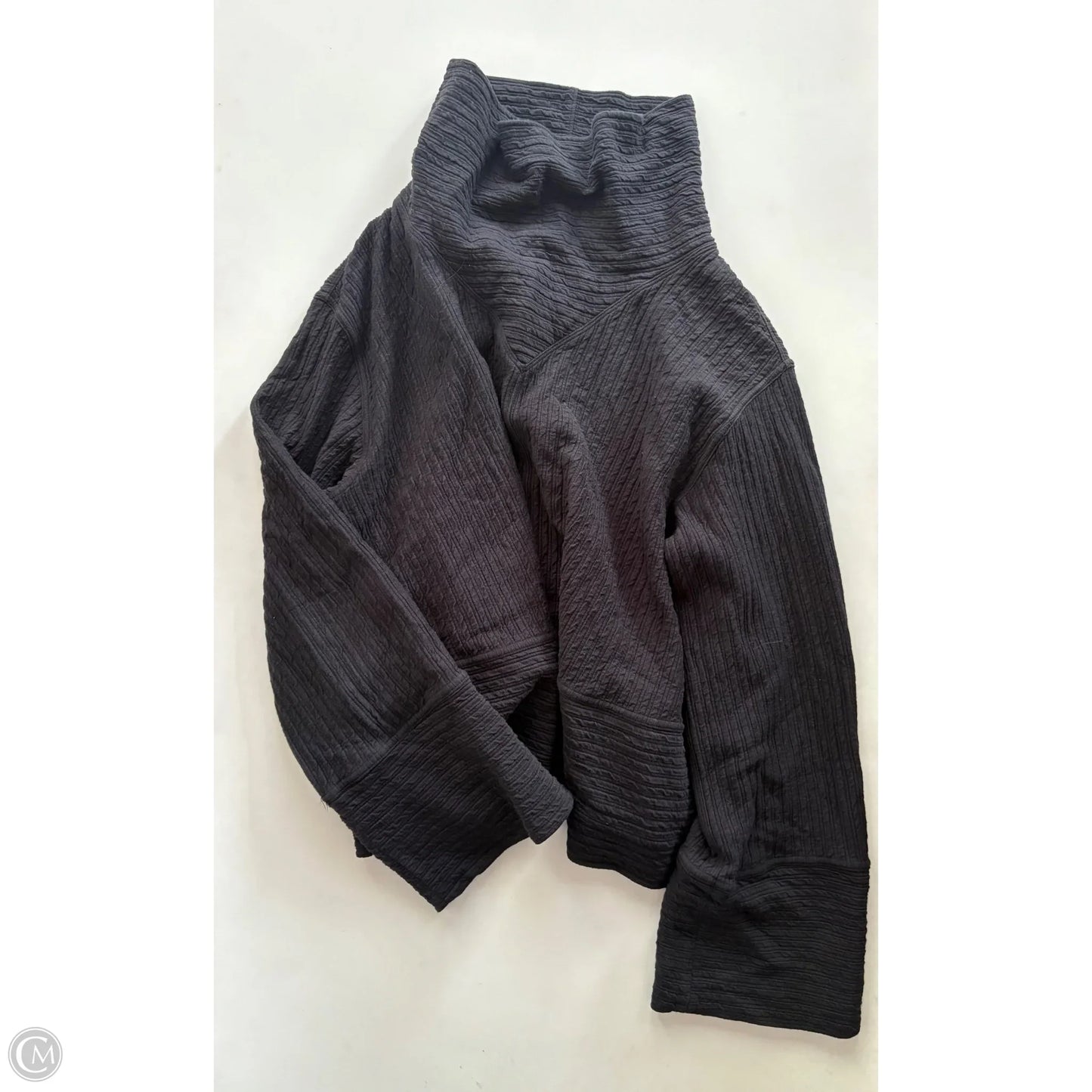 Athletic Sweatshirt Crewneck By Lululemon In Black, Size: M