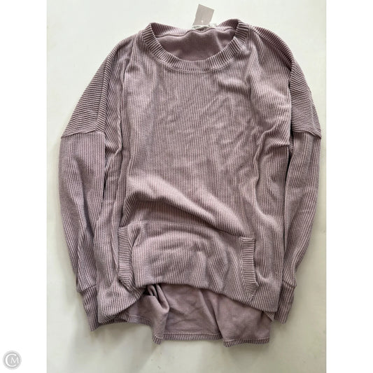 Top Long Sleeve By Cmc In Purple, Size: S