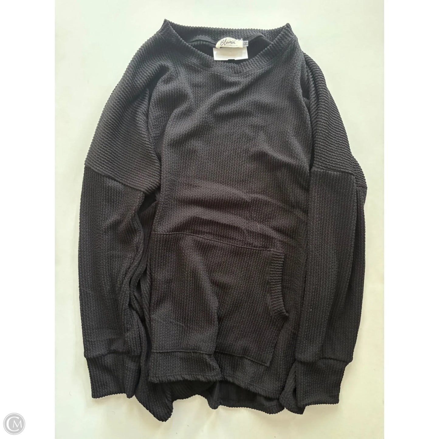 Top Long Sleeve By Cmc In Black, Size: S