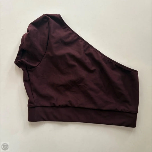 Athletic Top Short Sleeve By Victorias Secret In Maroon, Size: M