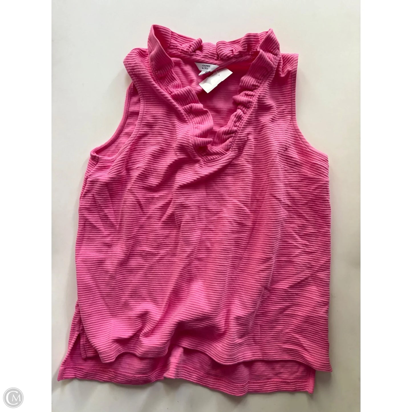 Top Sleeveless By Crown And Ivy In Pink, Size: L