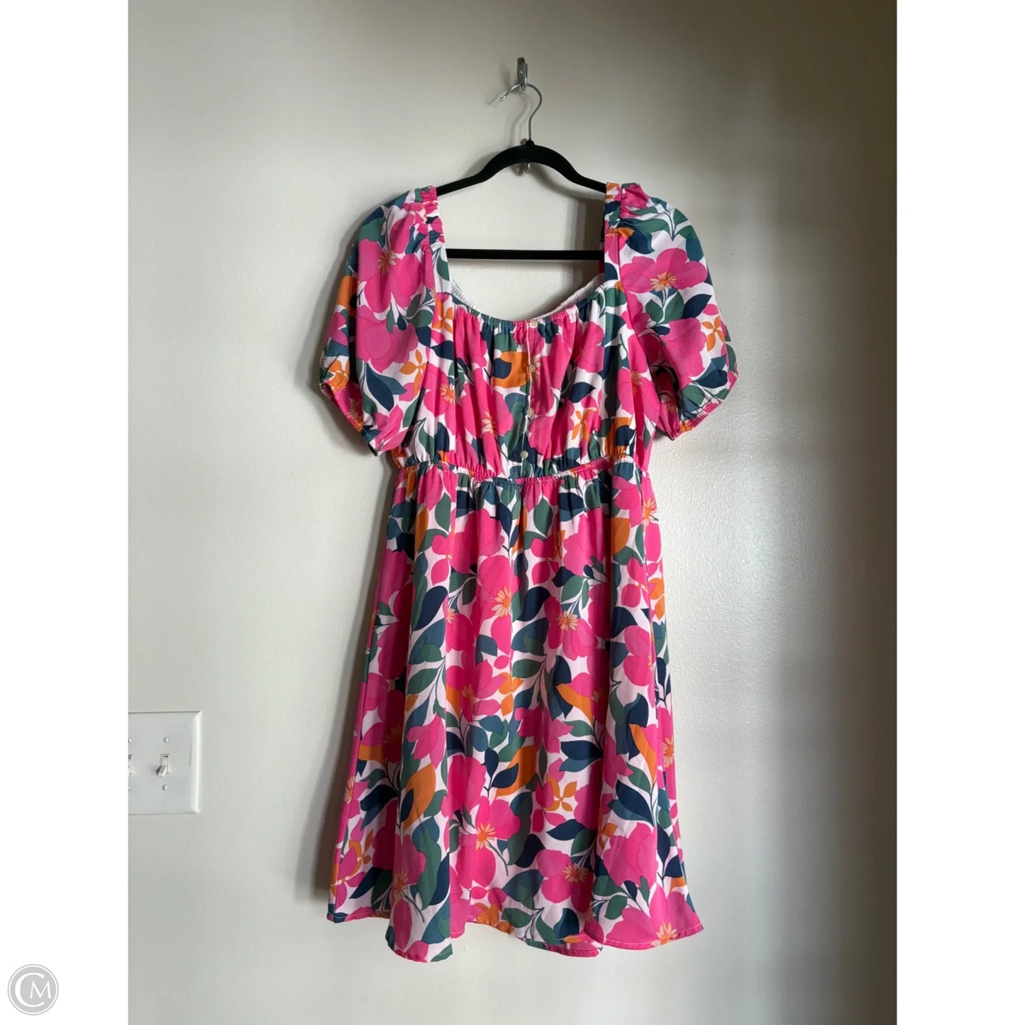 Dress Casual Midi By Jodifl In Floral Print, Size: L
