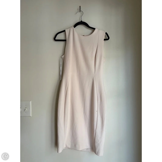 Dress Work By Calvin Klein In Cream, Size: 8
