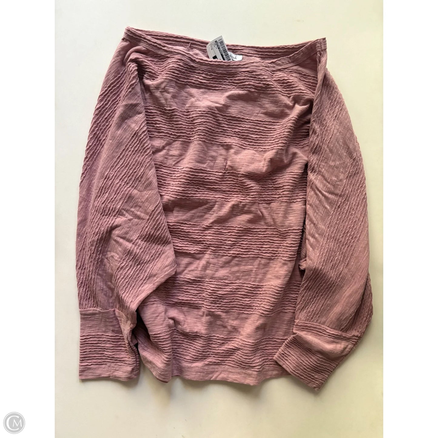 Top Long Sleeve By White Birch In Pink, Size: M