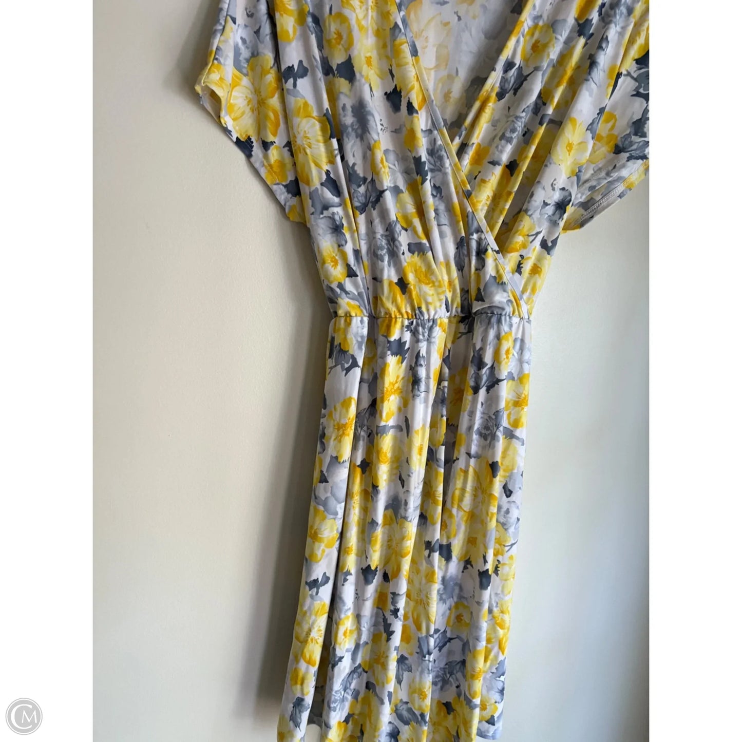 Dress Casual Midi By White Birch In Yellow, Size: Xl